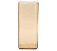 Gobelet à eau carré - Design monobloc, matériau acrylique durable, prise en main confortable pour un usage domestique, verre à boisson multi-usages, petit format transparent (type 2)