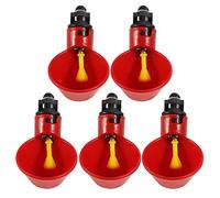 Gobelet à Eau pour Poulet, Distributeur d'eau Automatique, gobelet pour volaille, Piston de Presse intégré, vis Fixes avec Conception détachable, Moins Sujet à la déformation et (Deck Demi-Cercle 4