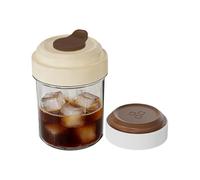 Gobelet à glace 2 en 1 portable réutilisable à presser - Récipient de congélation rapide en silicone - Pour sport, pique-nique, bureau, jus, soda, maison, café, restaurant, W