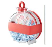 Gobelet à glaçons | Bouteille d'eau glacée anti-fuite de 300 ml avec paille, ustensiles de cuisine spécialisés pour intérieur ou extérieur, été, voyage, voiture, camping, plage, pique-nique, boisson