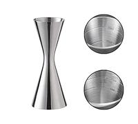 Gobelet à mesurer 304 en acier inoxydable Balance intégrée Cocktail Jigger Dual Spirit Measure Cup, Barman professionnel, convient pour bars et appartements (30/60 ml)
