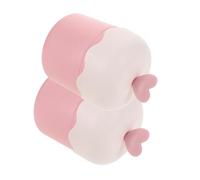 Gobelet à Mousse Visage Portable Rose, Lot de 2 en Plastique | Usage Maison ou Salle de Sport, Bouchon Tiré-poussé, Opération Manuelle, pour Savonnette et Peau du Visage