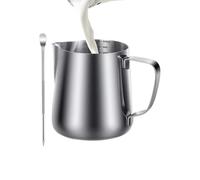 Gobelet à mousser à lait - Pichet à vapeur de 350 ml, pot à lait à café, pot à lait polyvalent, passe au lave-vaisselle, pot à lait cappuccino en acier inoxydable pour la maison, le café, la cuisine