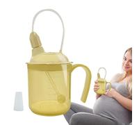 Gobelet à paille léger pour adulte, anti-déversement, réutilisable, pour handicapés, personnes âgées, post-partum | Aide à boire facile à prendre en main et étanche pour les patients alités, les soins