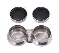 Gobelet à palette à double trempette, gobelet à palette en acier inoxydable antirouille avec couvercle, pratique pour transporter un pot de peinture pour acrylique ou peinture à