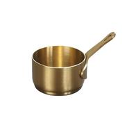 Gobelet à sauce en acier inoxydable 304 avec poignée - Tasse à sauce Western Steak Sauce Ketchup Sauce Dipping DishSauce Assaisonnement Cup Graisse Boeuf Sauce Dish (or, taille S)