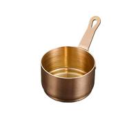 Gobelet à sauce en acier inoxydable 304 avec poignée - Tasse à sauce Western Steak Sauce Ketchup Sauce Dipping DishSauce Assaisonnement Cup Graisse de bœuf Sauce Dish (Or rose, Taille M)