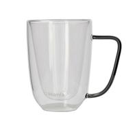 Gobelet à thé Verre à café Verre à café Cembra Verre à double paroi - Lot de 2 Gobelets Tasse Hauteur 11 cm Haut 0,25 l HOMLA