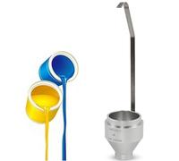 Gobelet à viscosité de peinture, outil d'immersion portable pour tester les peintures, les revêtements, les encres, les huiles, les colorants et le miel, volume de 100 ml, diamètre de la buse de débit