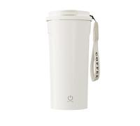 Gobelet auto-rotatif de 400 ml - Gobelet mélangeur magnétique automatique en acier inoxydable, rechargeable par USB, étanche avec couvercle à paille, pour lait en poudre, flocons d'avoine, café