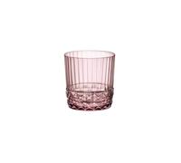 Gobelet bas - America's 20 - 38 cl - Lot de 6 Lilas Rose - Décor effet diamant