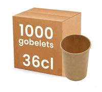 Gobelet café en Kraft 36 cl - 1000 gobelets