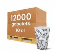 Gobelet carton 10 cl (4oz) Graffiti - 12000 gobelets