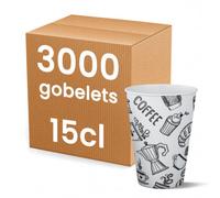 Gobelet carton 15 cl (6oz) Graffiti - 3000 gobelets