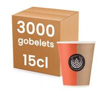 Gobelet carton 15 cl - Premium To Go - 3000 gobelets