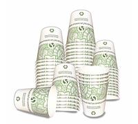 Gobelet carton 20 cl - Compostable sans plastique - 100 gobelets