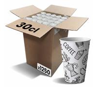 Gobelet carton 30 cl (12oz) Graffiti - 1250 gobelets