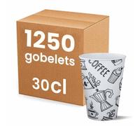 Gobelet carton Boissons Chaudes 30 cl Graffiti - 1250 gobelets
