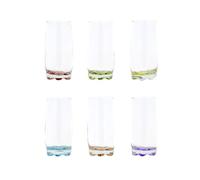 Gobelet - COSY & TRENDY - Adora - Lot de 6 - 39cl - Verre - 6 couleurs assorties