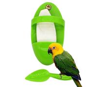 Gobelet D'alimentation En Os De Seiche Pour Oiseaux - Support De Bloc Minéral Monté Sur Cage, Plat D'accessoires À Clipser Sécurisé, Outil D'alimentation Longue Durée Pour Soins Des Oiseaux | Enrichis