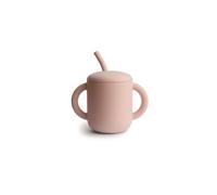 Gobelet D'apprentissage + Paille Rose De Mushie