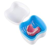 Gobelet de bain pour prothèse dentaire - 150 ml de nettoyant amovible, tasse de retenue résistante à l'usure, boîte à dents artificielles portable pour plusieurs utilisations | Support de protection