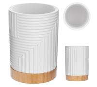 Gobelet de brossage des dents KADAX, blanc, ovale
