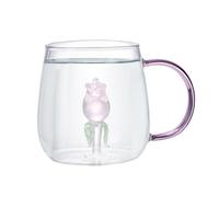 Gobelet de - Gobelet à la mode, tasse à fraise | Tasses à café en verre multi-usages transparentes, verres esthétiques, tasse à boire, tasse à thé, tasse de souhait, reg