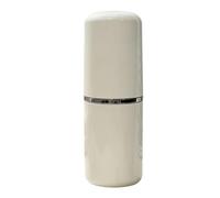Gobelet de Lavage de Voyage Multifonctionnel, Porte-Brosse à Dents élégant et Gobelet de Rinçage pour Les Aventures en Plein Air (Blanc élégant)
