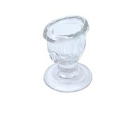 Gobelet de lavage des yeux en verre avec design ingénieux pour s'adapter aux yeux pour un nettoyage efficace des yeux - Bord en forme d'œil, ajustement parfait - Transparent - 1 pièce