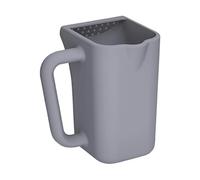 Gobelet de lavage en silicone souple avec poignée antidérapante, protection douce des yeux, essentiel pour le bain des nouveau-nés et des bébés, tasse de shampooing en silicone