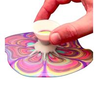 Gobelet de peinture divisé - 2,5 x 2 cm - Mini outil ABS - Tamis Fluid Art pour mélanger l'acrylique, mélanger les peintures en résine, pour les fournitures de bricolage, design réutilisable et