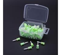 Gobelet De Polissage Dentaire Jetable 100 Pièces/Boîte, Brosse En Caoutchouc Pour Le Blanchiment Des Dents Et L'orthodontie Blanc