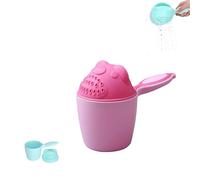Gobelet de rinçage pour shampoing ,gobelet de Bain pour rincer Les Cheveux, gobelet de rinçage créatif pour bébé, -, avec poignée, gobelet de shampoing en Forme d'ours de Dessin animé (Vert)