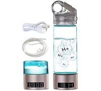 Gobelet de santé portable riche en hydrogène/bouteille d'eau alcaline à hydrogène, avec affichage intelligent à LED Tasse à eau riche en hydrogène avec technologie Pem et Spe avec adaptateu