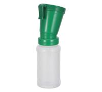 Gobelet de Trempage des Trayons sans Reflux 300ml pour Vache et Chèvre | Nettoyage Avant et Après Traite, Usage D’une Main, avec Brosse, Plastique et Silicone, Vert