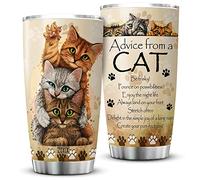Gobelet De Voyage 590ml Tasse À Boire Isotherme Avec Paille Et Couvercle Mug Isotherme Pour Maman Noël Papa Chat