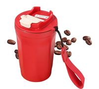 Gobelet de voyage isolé, gobelet isotherme avec couvercle, tasse à café isolée de 350 ml avec couvercle en acier inoxydable | Bec verseur pour boissons chaudes et froides, gobelet de voyage pour