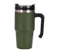 Gobelet de voyage, isotherme, en acier inoxydable, 20 oz, grand gobelet isotherme avec poignée de couvercle, tasse à café réutilisable pour boissons chaudes, café glacé, thé au lait | Idéal pour les