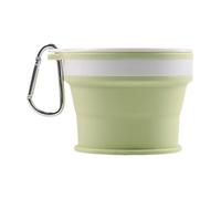 Gobelet de voyage pliable - 170 ml - Gobelet de camping pliable - Gobelet à eau extensible - Design pliable peu encombrant - Fixation à - Utilisation quotidienne