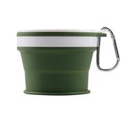 Gobelet de voyage pliable - 170 ml - Gobelet de camping pliable - Gobelet à eau extensible - Design pliable peu encombrant - Fixation à - Utilisation quotidienne