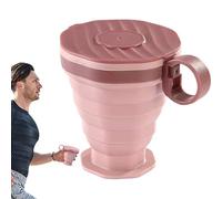 Gobelet de voyage réutilisable - Gobelet pliable en silicone, format de poche anti-fuite | Bouteille d'eau pour boissons chaudes et froides | Boisson en silicone | Pompe réutilisable pour voyage