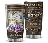 Gobelet De Voyage Réutilisable Tasse De Voyage Isolée Acier Inoxydable Gobelet De Café Pour Ami Maman Collègue 590 Ml Il Était Une Fois