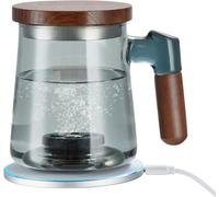 Gobelet d'eau à hydrogène 400 ml - Générateur d'hydrogène portable et machine à ioniser l'eau avec technologie SPE - Station de charge sans fil - Bouteille riche en hydrogène