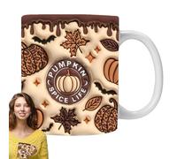 Gobelet d'Halloween - Ghost - Tasse à motif fantôme - Tasse en céramique de 300 ml - Design mignon qui convient comme décoration pour le lieu de fête - Parfait pour les boissons chaudes et le café