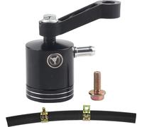 Gobelet d'huile de frein, résistance à l'usure durable Réservoir de liquide compact Réservoir en alliage d'aluminium Noir Remplacement compatible pour Aprilia Mille RSV Tuono Moto
