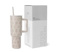 Gobelet Disney simple et moderne de 1 134 ml avec poignée et couvercle à paille | Gourde isotherme et réutilisable en acier inoxydable | Cadeaux