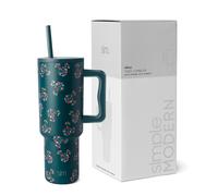 Gobelet Disney Simple Modern 113 cl avec poignée et couvercle à paille | Gourde isotherme réutilisable en acier inoxydable | Cadeaux pour femme |
