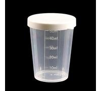 Gobelet doseur de médicaments avec couvercle - Multifonctions - En plastique transparent - Pour la maison - 20/30/50 ml