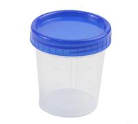 Gobelet Doseur Plastique 120ml Gradué Avec Couvercle(1)